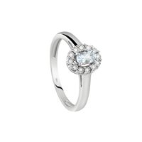Anello Bliss Donna in Oro bianco Acquamarina 20094857 - 20094857